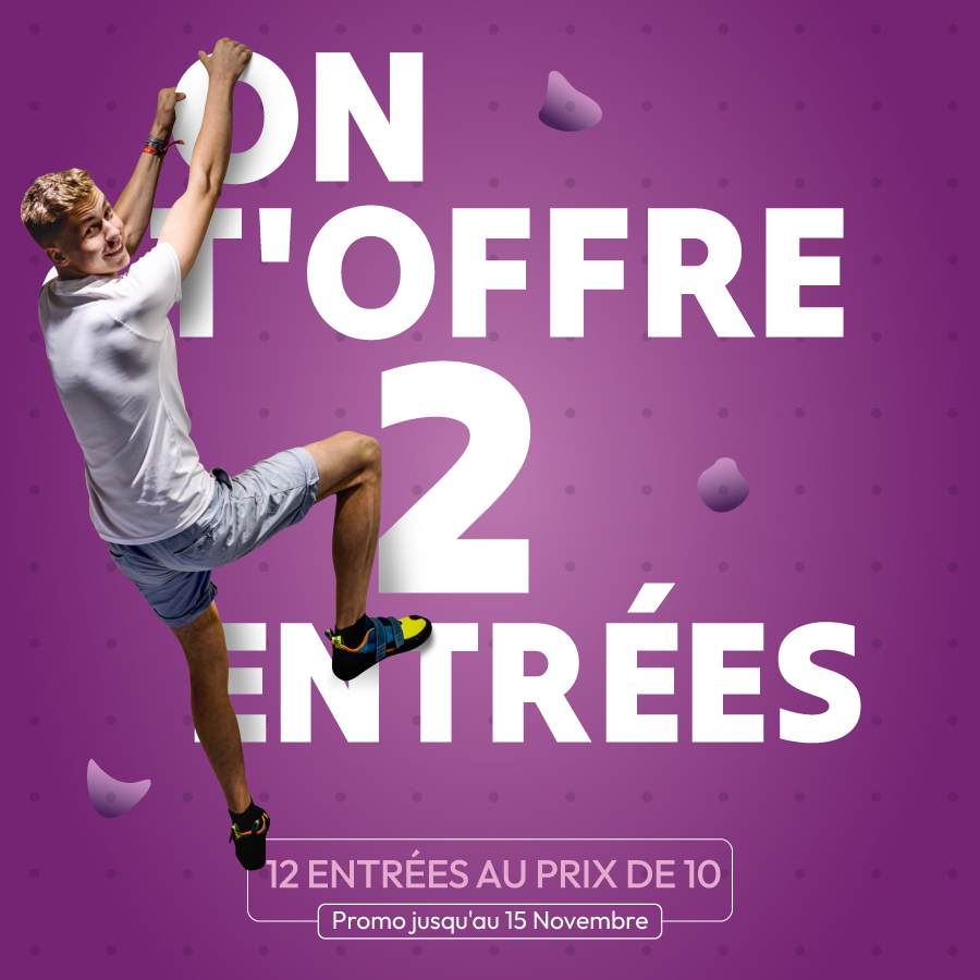 Climb Up Aubagne : 12 entrées au prix de 10